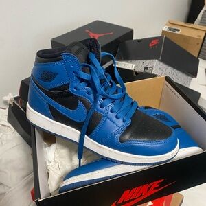 Nike Blue and Black High-Top Sneakers